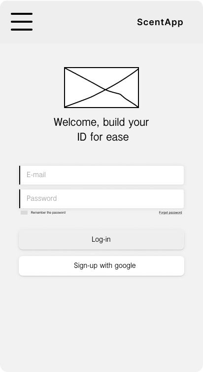 Low-fi quiz layout